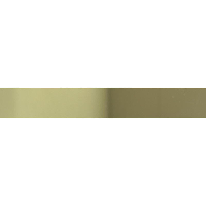EDGEBANDING ABS ALUMINUM GOLD K08 GLOSSY MIRROR WITH PROTECTION