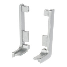 RiexTouch XG20 Open end cap for L-shaped Edgebanding profile, L+R, anodized aluminum